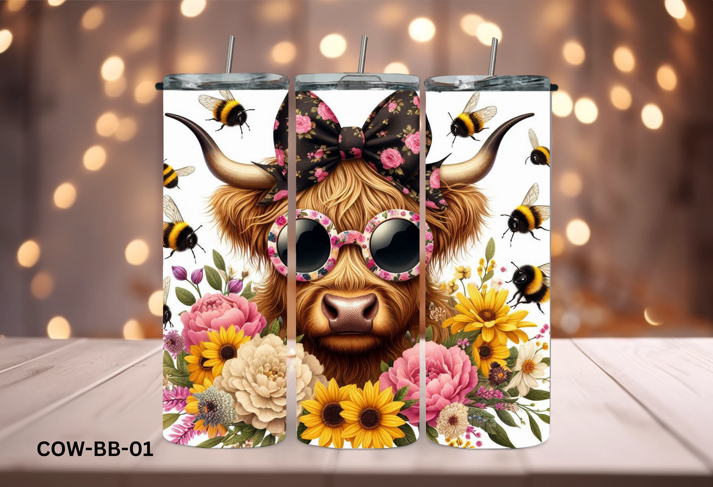 20oz (590mls) Tumbler - COW - COW-BB-01