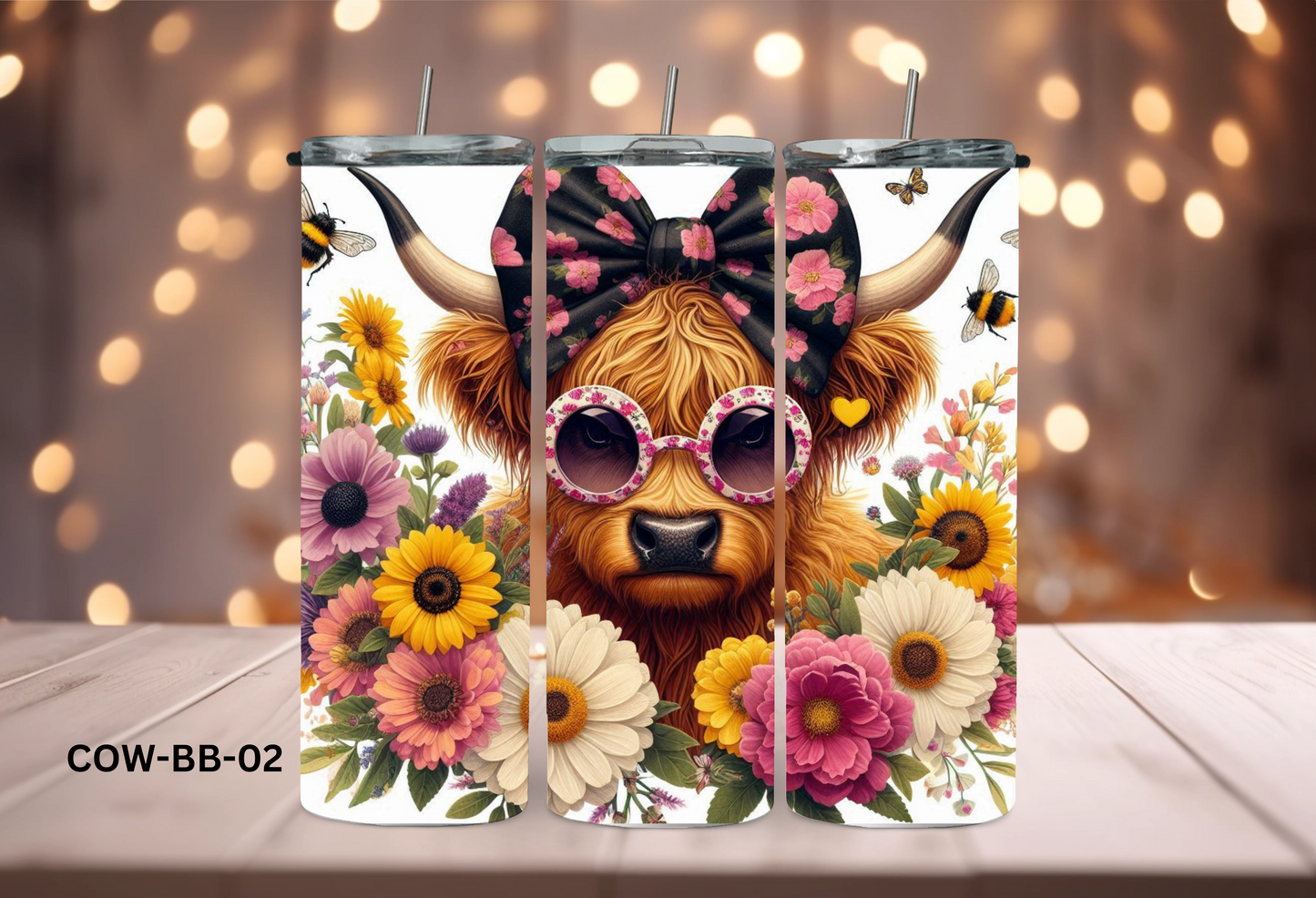 20oz (590mls) Tumbler - COW - COW-BB-02