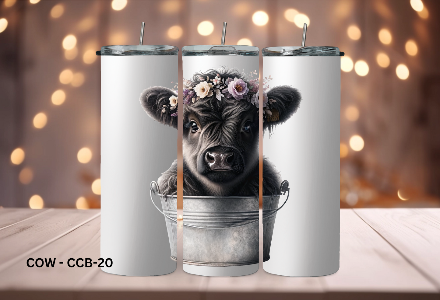 20oz (590mls) Tumbler - COW - COW-CCB-20