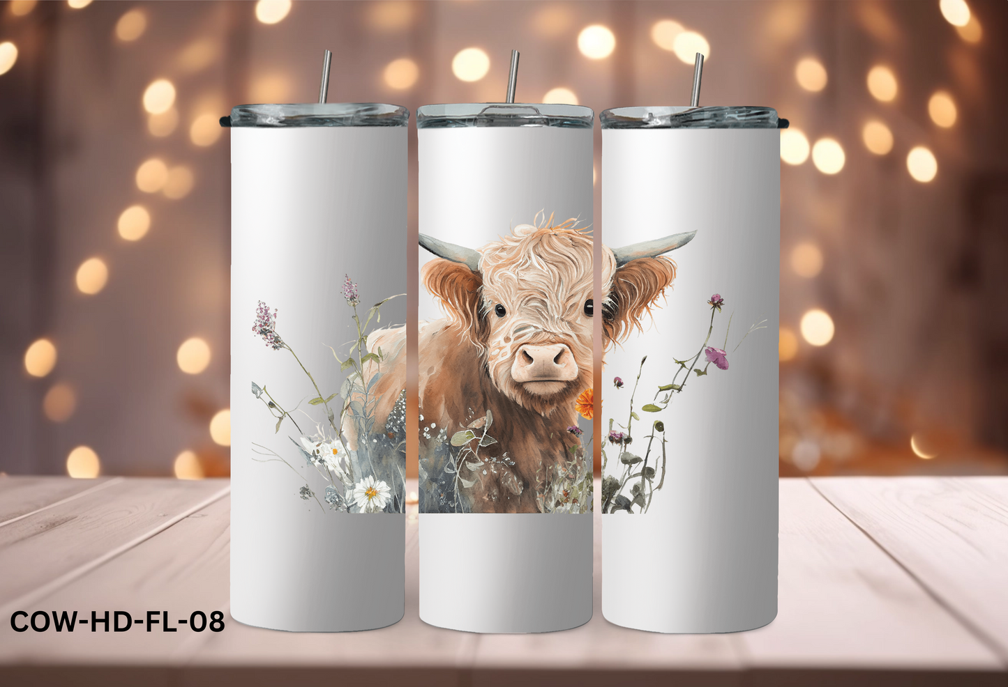 20oz (590mls) Tumbler - COW - COW-HD-FL-08