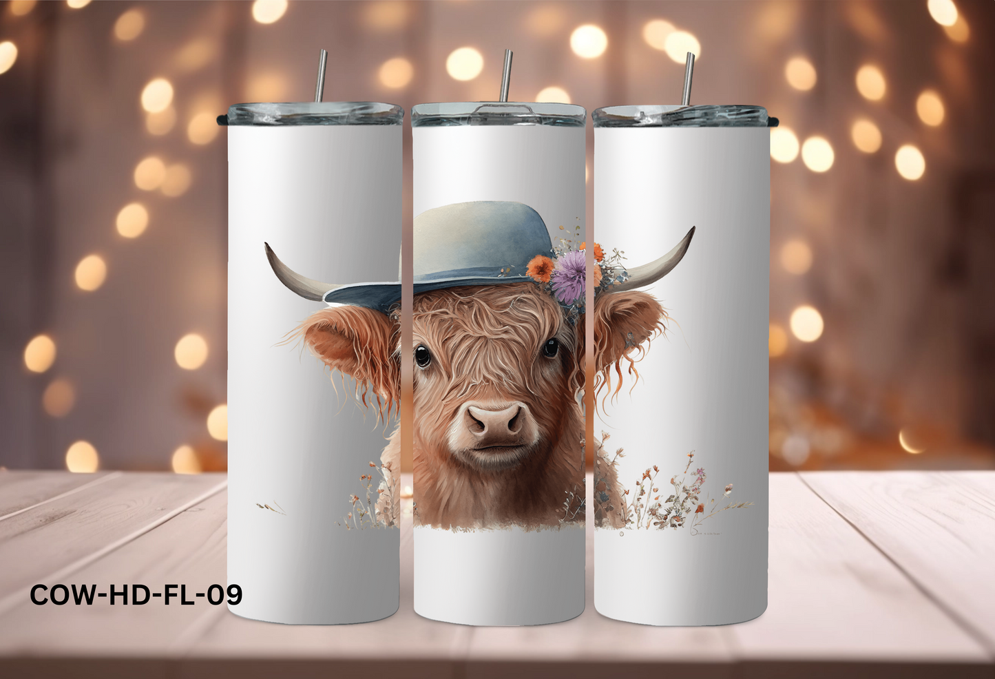 20oz (590mls) Tumbler - COW - COW-HD-FL-09