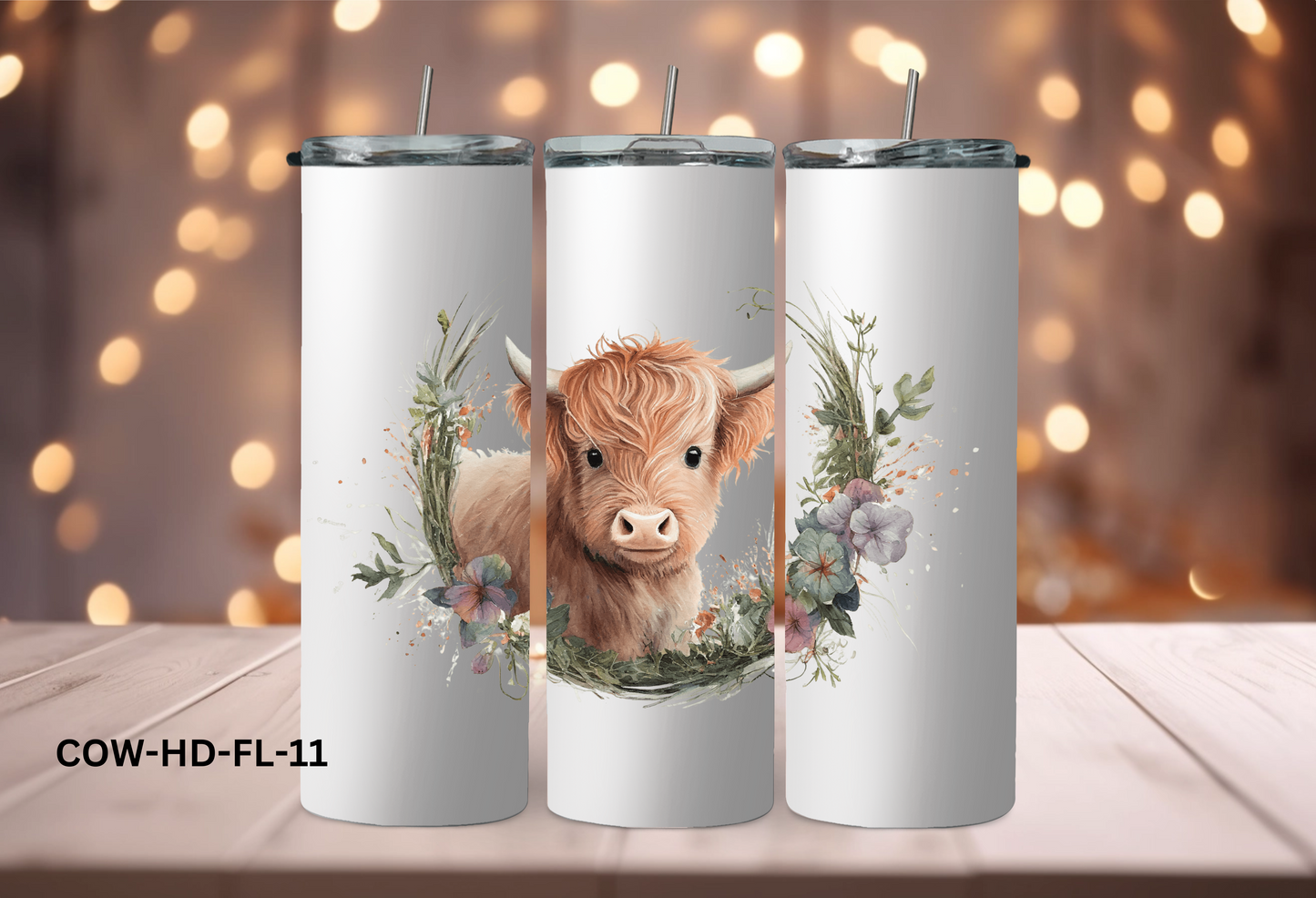 20oz (590mls) Tumbler - COW - COW-HD-FL-11