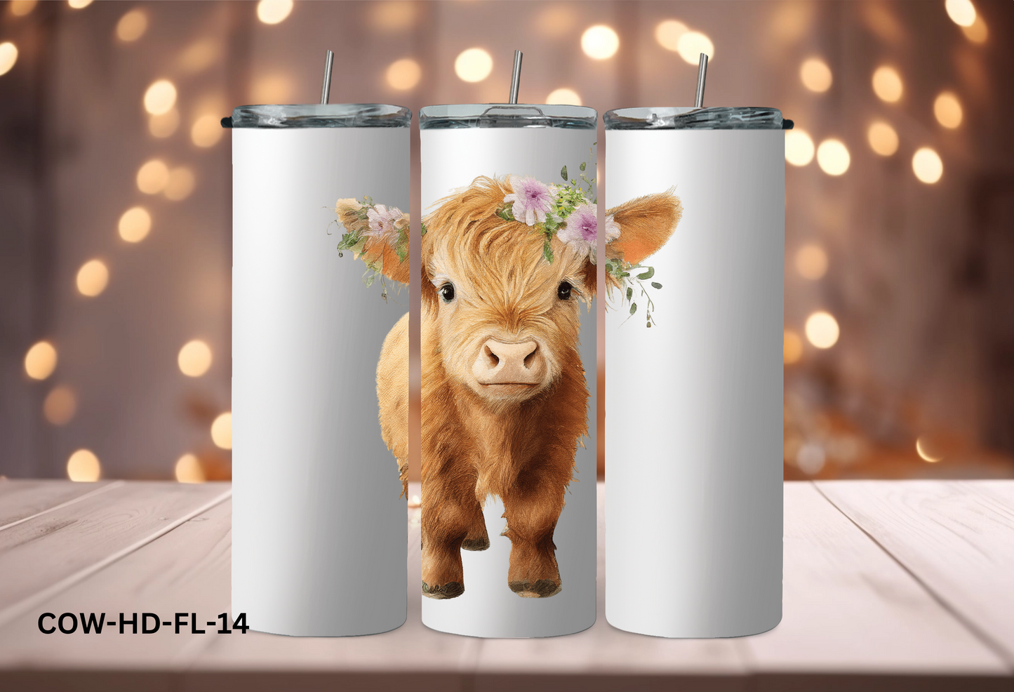 20oz (590mls) Tumbler - COW - COW-HD-FL-14
