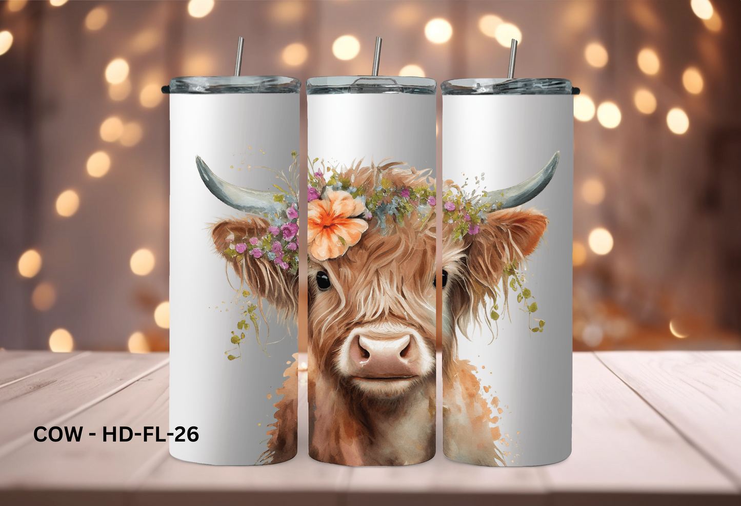 20oz (590mls) Tumbler - COW - COW-HD-FL-26