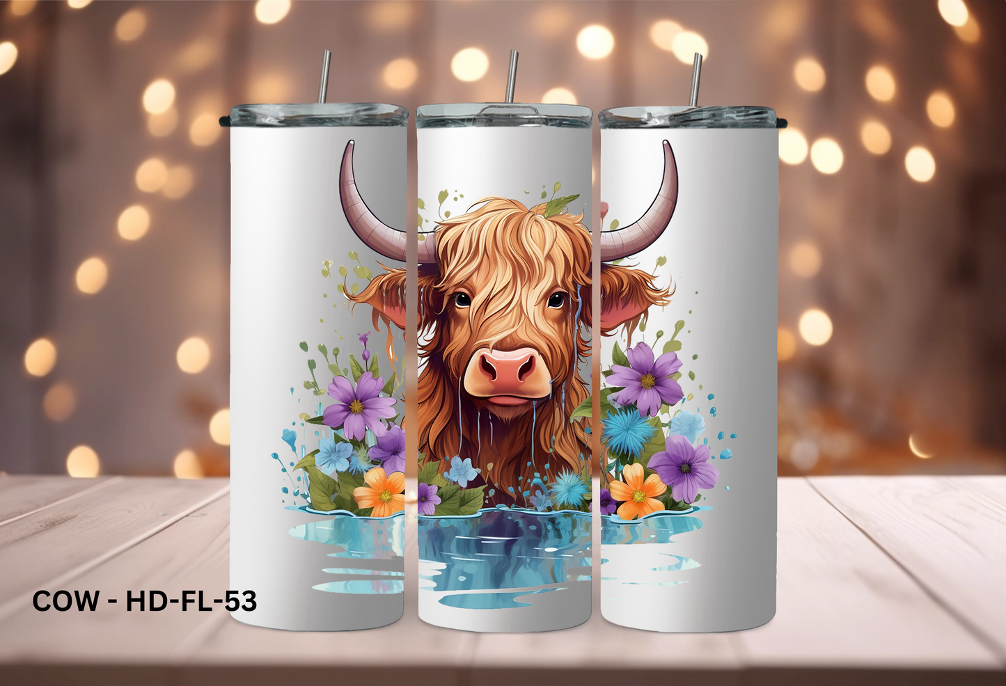 20oz (590mls) Tumbler - COW - COW-HD-FL-53