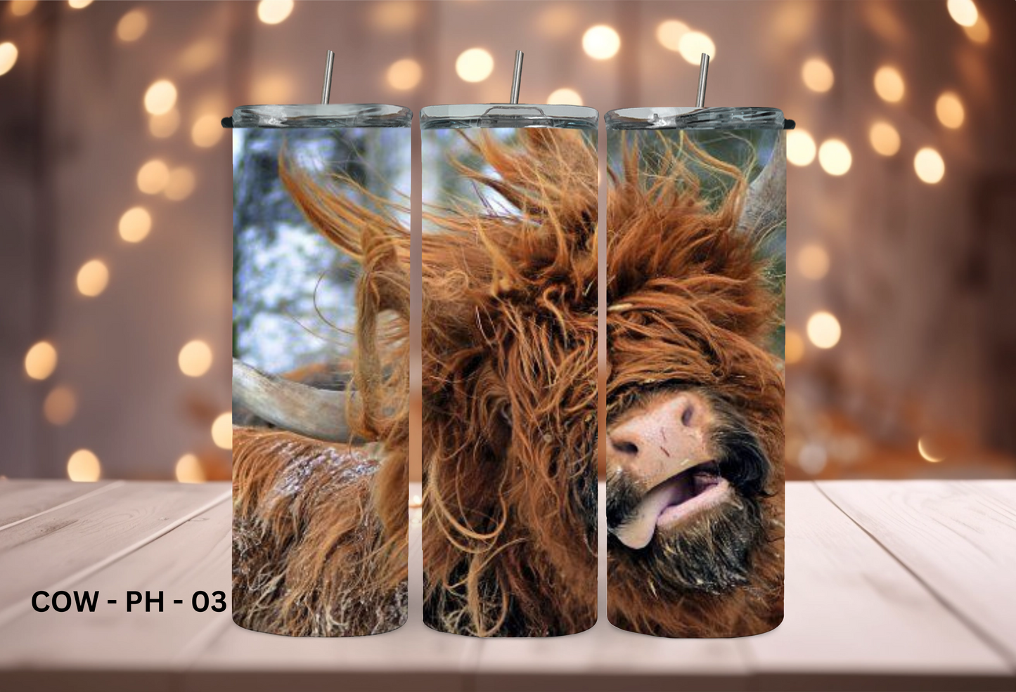 20oz (590mls) Tumbler - COW - COW-PH-03