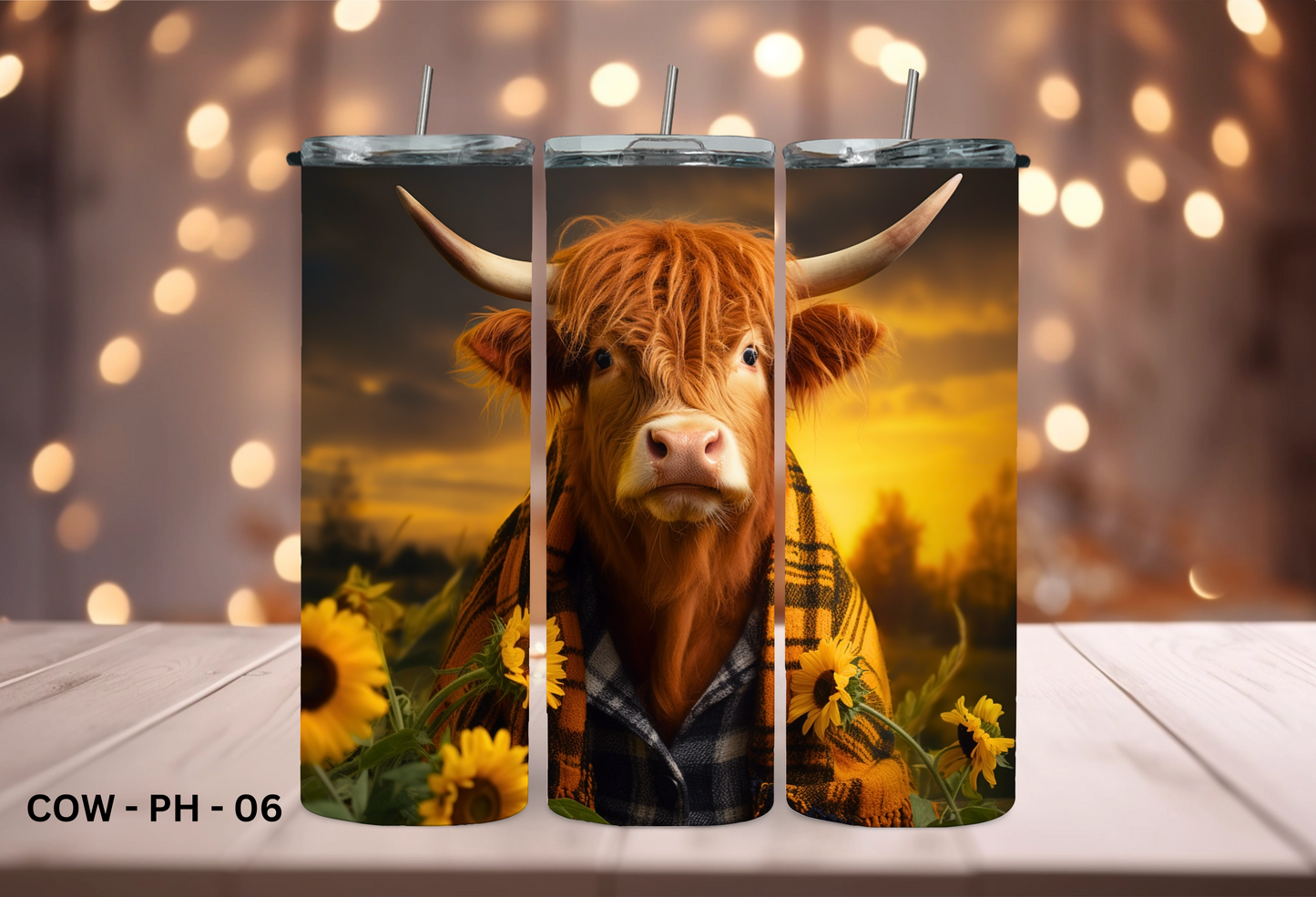 20oz (590mls) Tumbler - COW - COW-PH-06