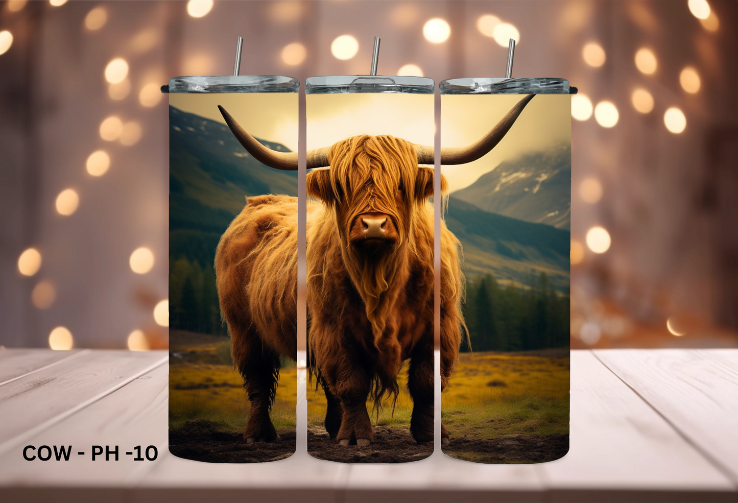 20oz (590mls) Tumbler - COW - COW-PH-10