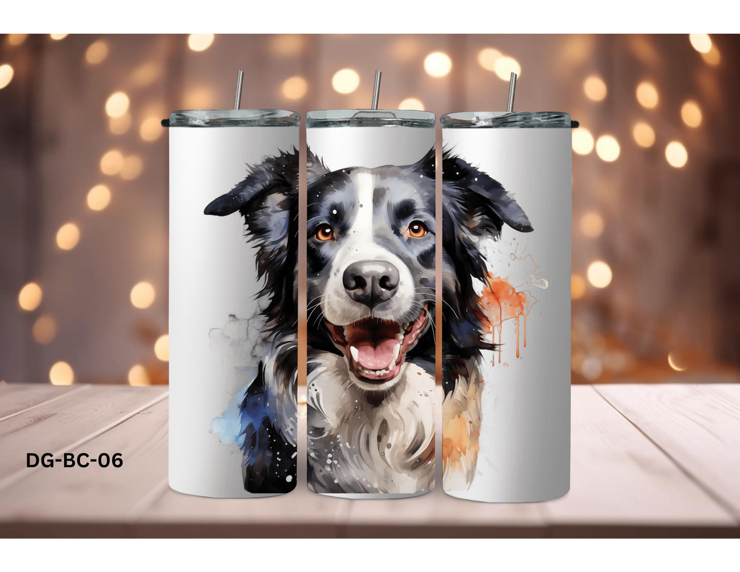 20oz (590mls) Tumbler - Border Collie - DG-BC-06