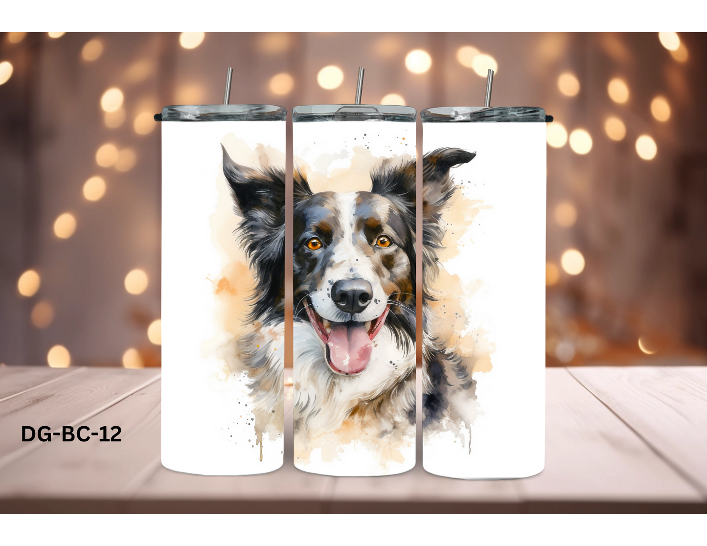 20oz (590mls) Tumbler - Border Collie - DG-BC-12