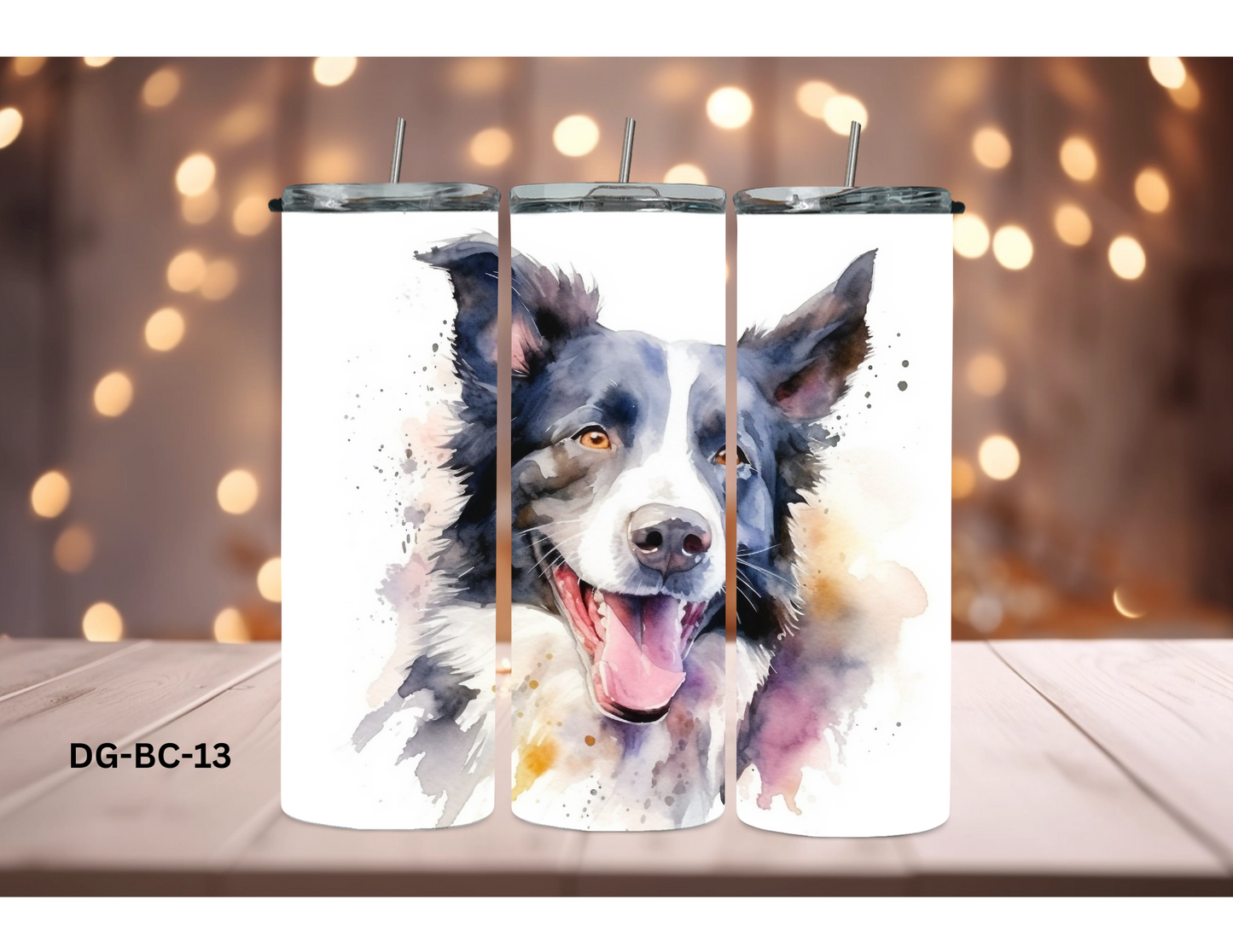 20oz (590mls) Tumbler - Border Collie - DG-BC-13