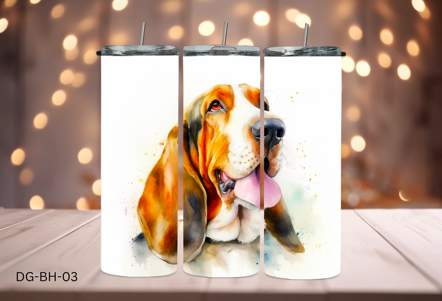 20oz (590mls) Tumbler - Basset Hound - DG-BH-03