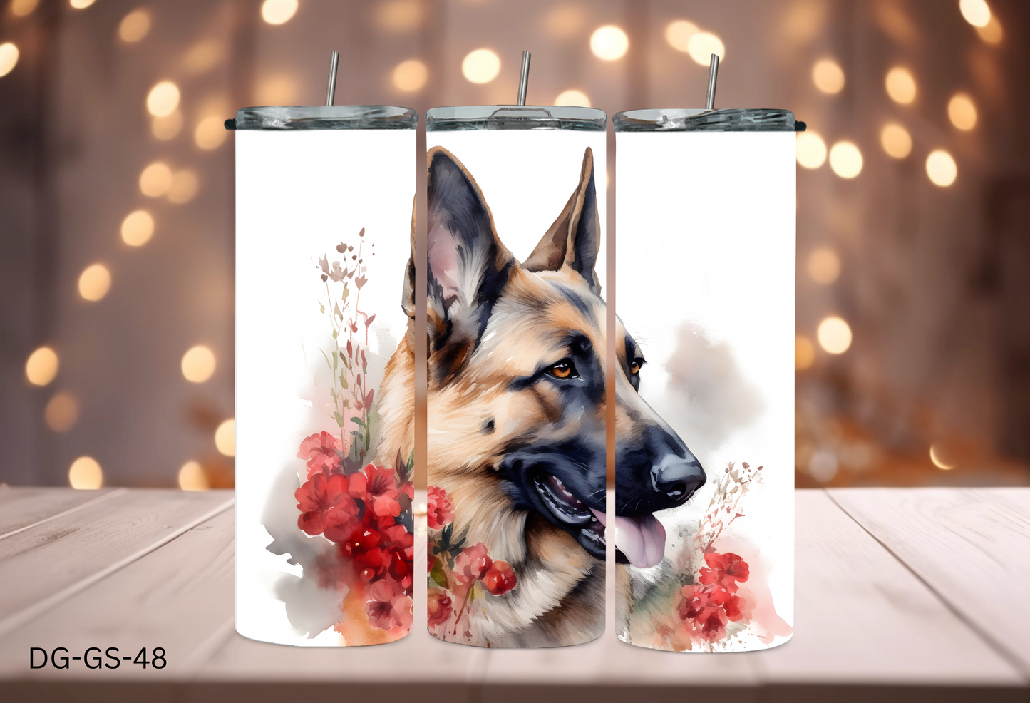 20oz (590mls) Tumbler - German Shepherd - DG-GS-48