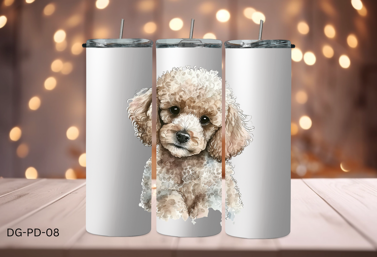 20oz (590mls) Tumbler - Poodle - DG-PD-08