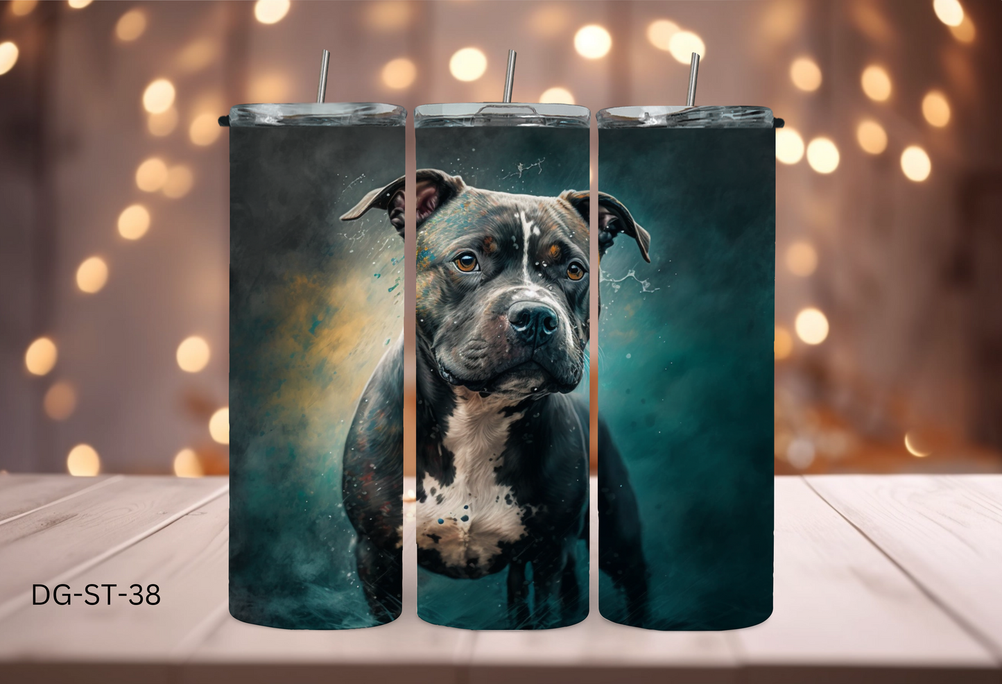 20oz (590mls) Tumbler - Staffy - DG-ST-38