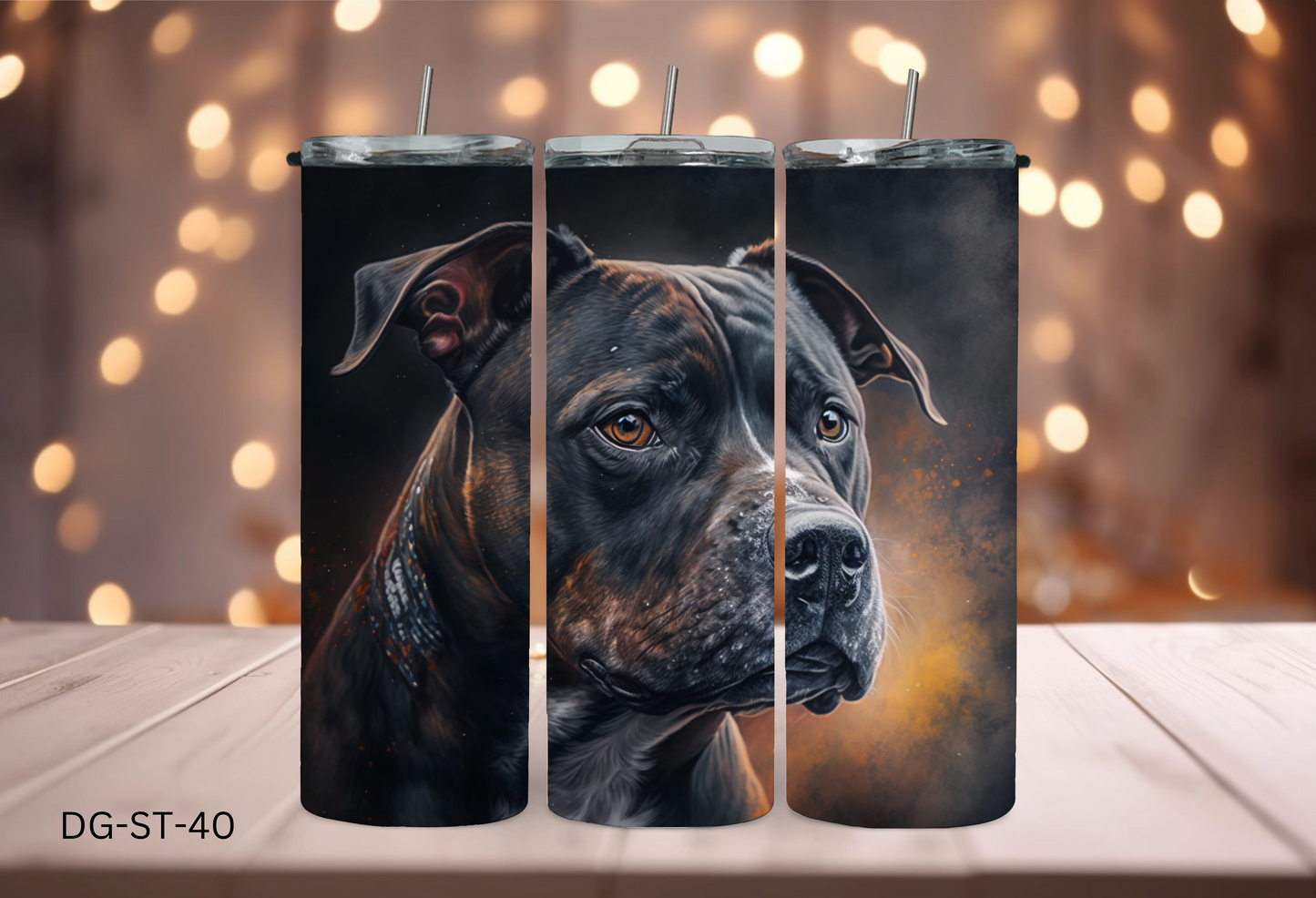 20oz (590mls) Tumbler - Staffy - DG-ST-40