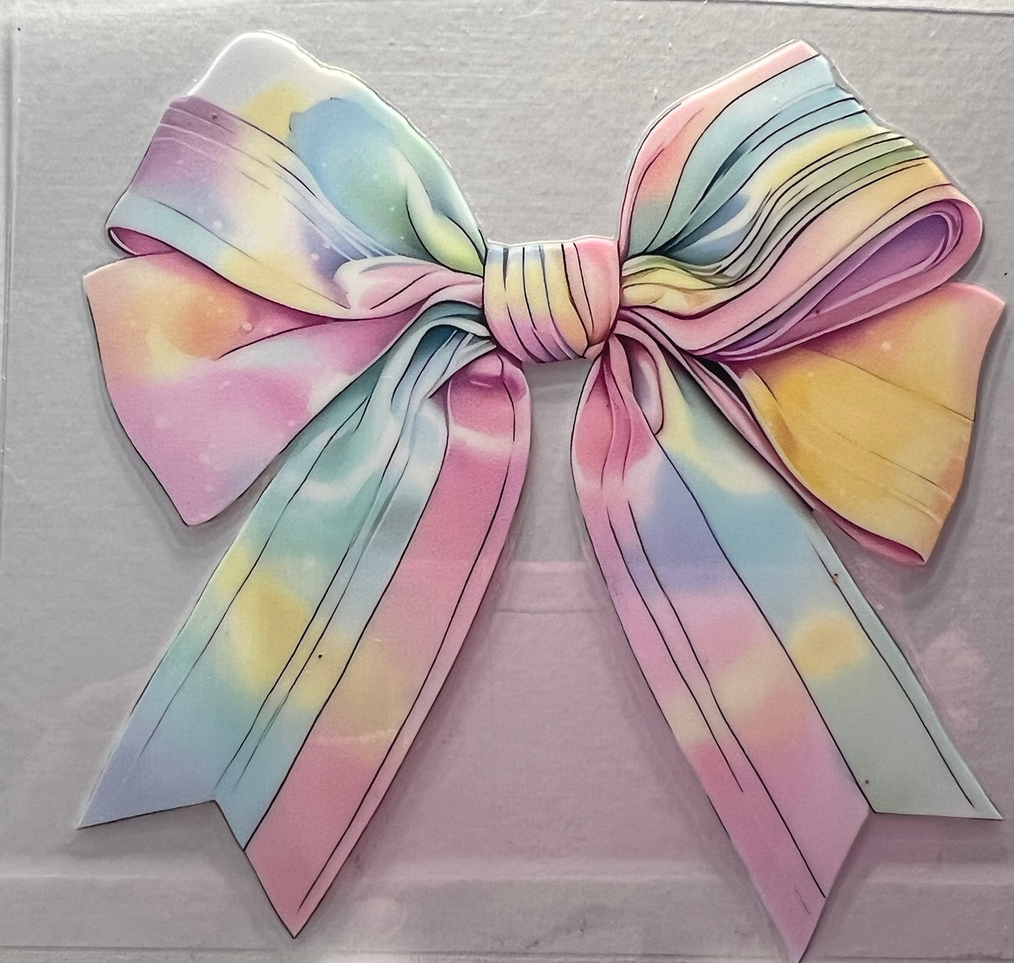 16oz UV DTF Wraps for Children's Drink Bottles or Snow Globes - Pastel Rainbow Colours