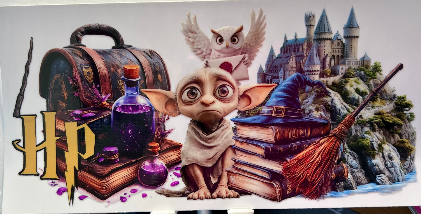16oz UV DTF Wraps for Children's Drink Bottles or Snow Globes - Harry Potter - Dobby