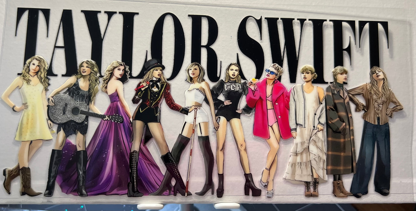 16oz UV DTF Wraps for Children's Drink Bottles or Snow Globes - Taylor Swift 1