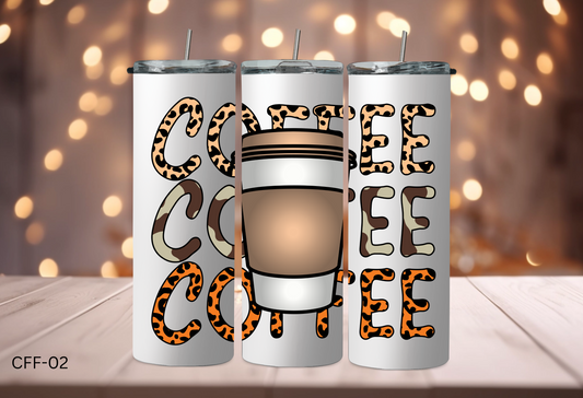 20oz Tumbler - Coffee Designs - CFF-02