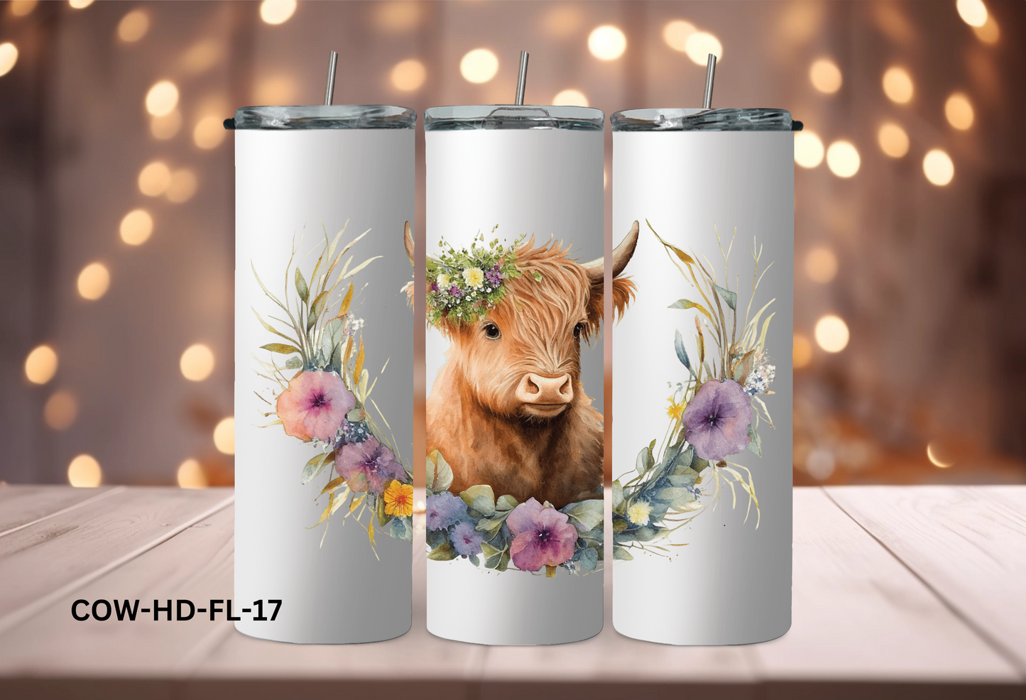 20oz (590mls) Tumbler - COW - COW-HD-FL-17