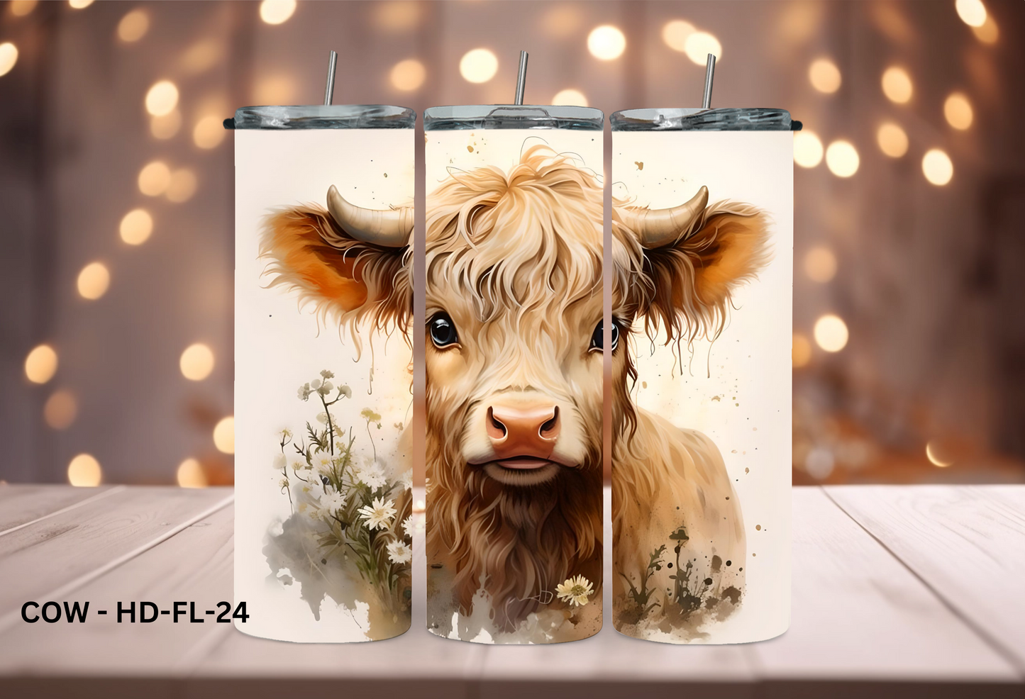 20oz (590mls) Tumbler - COW - COW-HD-FL-24