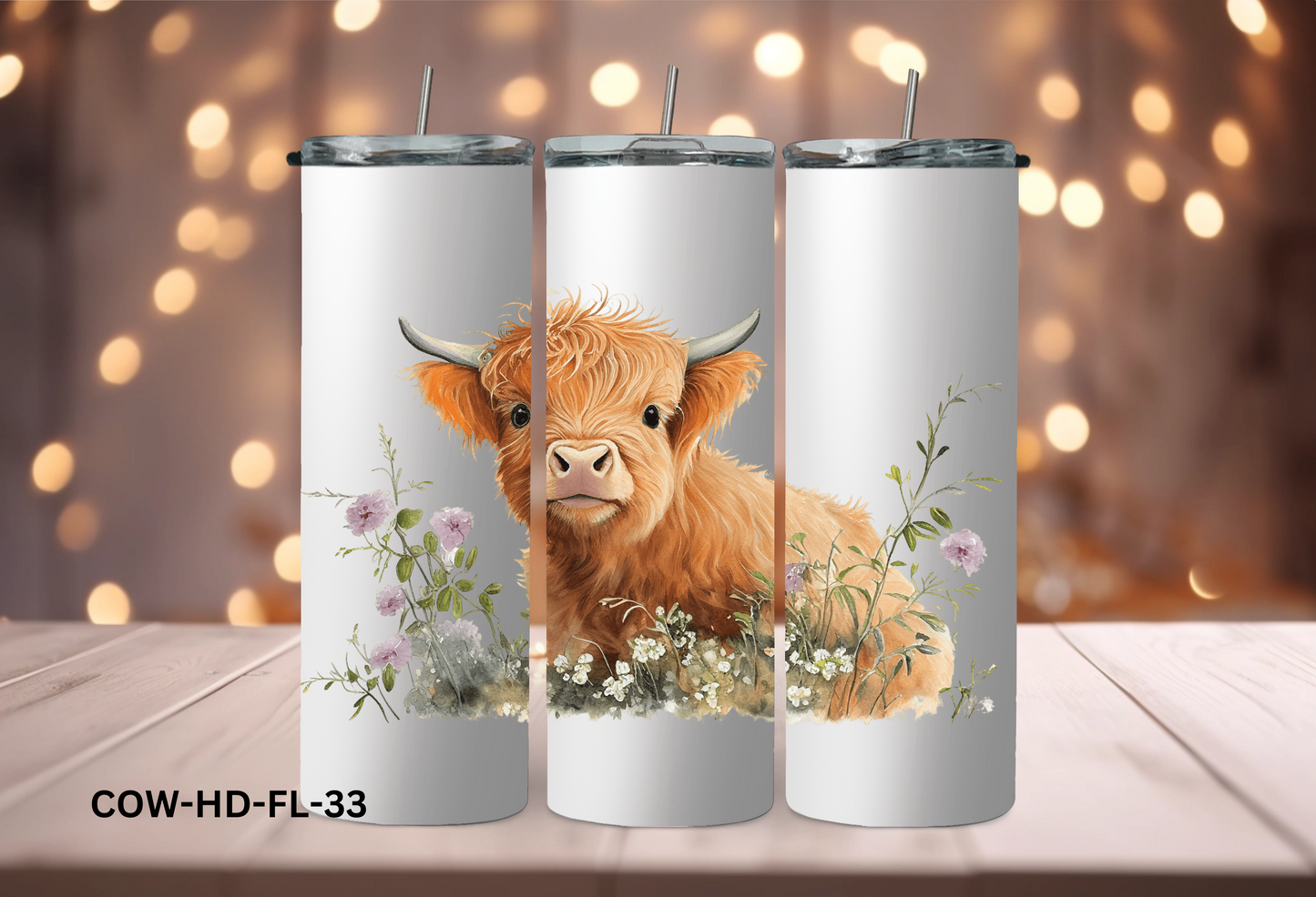 20oz (590mls) Tumbler - COW - COW-HD-FL-33