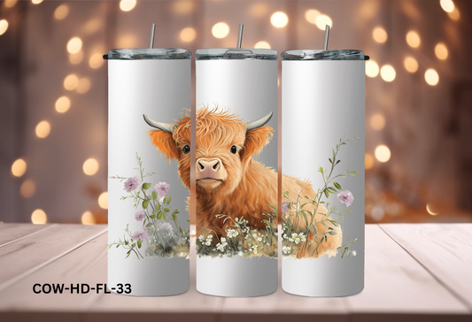 20oz (590mls) Tumbler - COW - COW-HD-FL-33