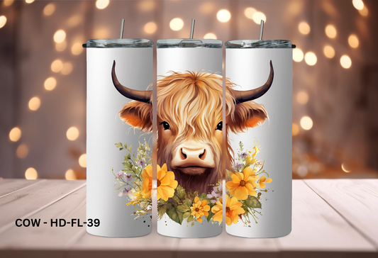 20oz (590mls) Tumbler - COW - COW-HD-FL-39