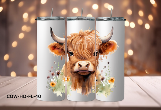 20oz (590mls) Tumbler - COW - COW-HD-FL-40