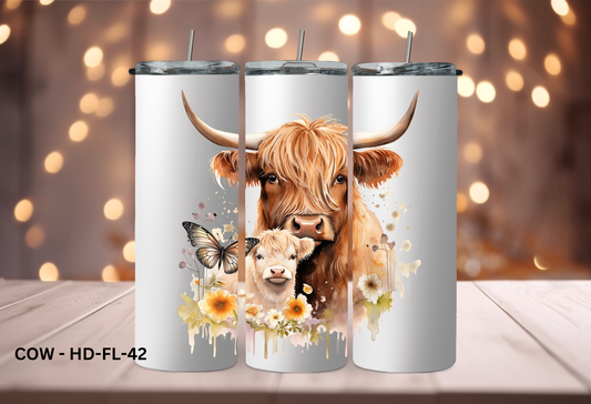 20oz (590mls) Tumbler - COW - COW-HD-FL-42