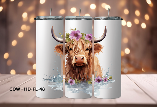 20oz (590mls) Tumbler - COW - COW-HD-FL-48