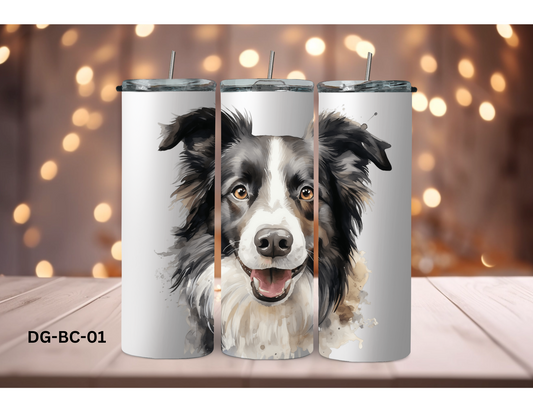 20oz (590mls) Tumbler - Border Collie - DG-BC-01