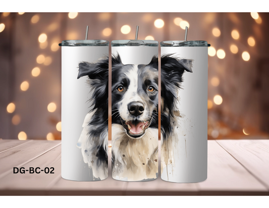 20oz (590mls) Tumbler - Border Collie - DG-BC-02