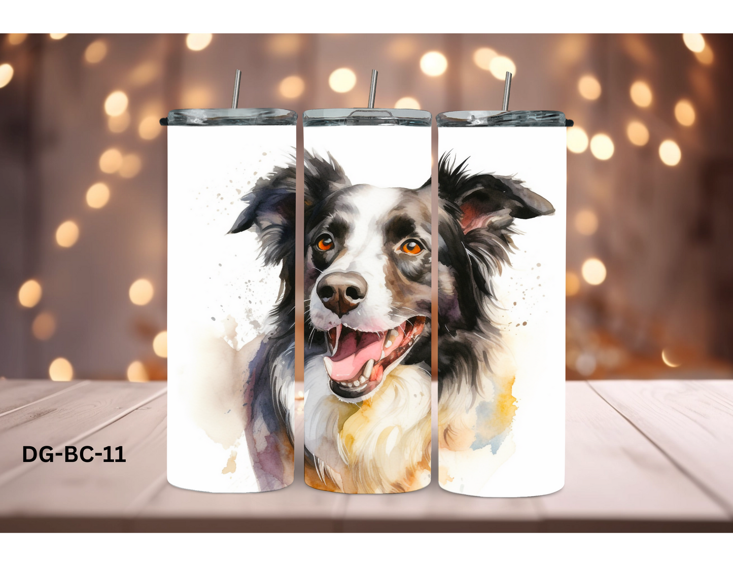 20oz (590mls) Tumbler - Border Collie - DG-BC-11