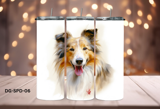 20oz (590mls) Tumbler - Shetland Sheepdog - DG-SPD-06