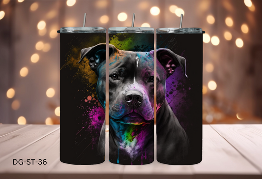 20oz (590mls) Tumbler - Staffy - DG-ST-36