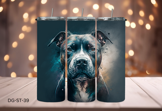 20oz (590mls) Tumbler - Staffy - DG-ST-39