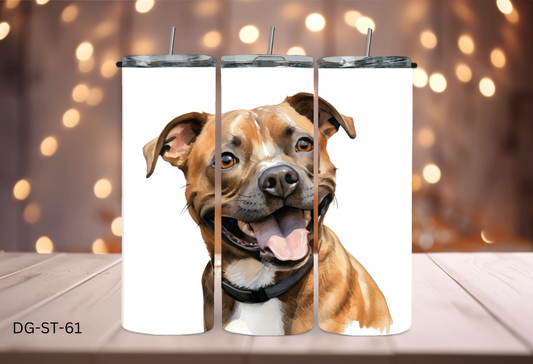 20oz (590mls) Tumbler - Staffy - DG-ST-61