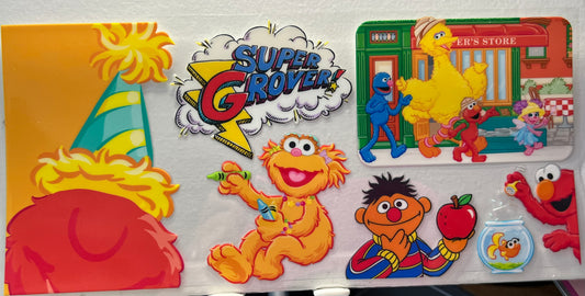 16oz UV DTF Wraps for Children's Drink Bottles or Snow Globes - Sesame Street Characters