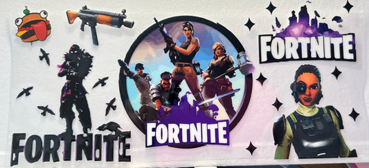 16oz UV DTF Wraps for Children's Drink Bottles or Snow Globes - Fornite