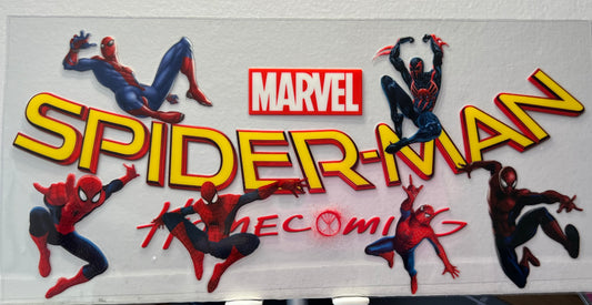 16oz UV DTF Wraps for Children's Drink Bottles or Snow Globes - Spiderman