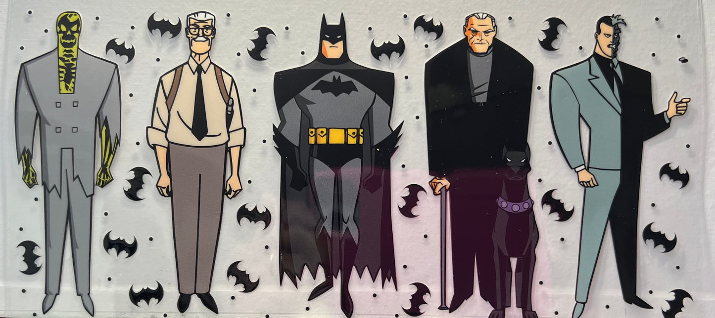 16oz UV DTF Wraps for Children's Drink Bottles or Snow Globes -Batman