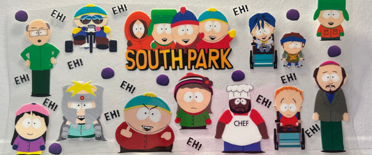 16oz UV DTF Wraps for Children's Drink Bottles or Snow Globes -Southpark