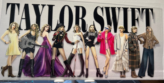 16oz UV DTF Wraps for Children's Drink Bottles or Snow Globes - Taylor Swift 1