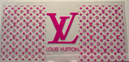 16oz UV DTF Wraps for Children's Drink Bottles or Snow Globes - YSL Hot Pink