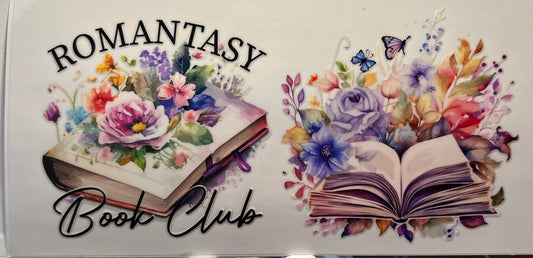 16oz UV DTF Wraps for Children's Drink Bottles or Snow Globes -Romantasy Book Club