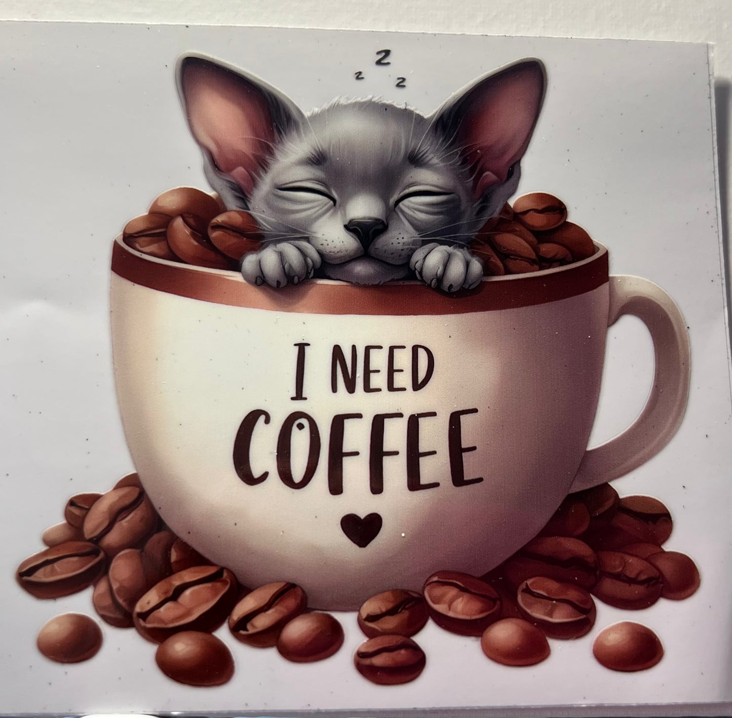 16oz UV DTF Wraps for Children's Drink Bottles or Snow Globes - Coffee Cats -  choose one