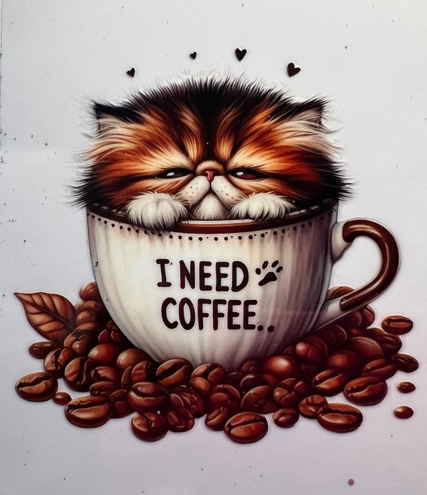 16oz UV DTF Wraps for Children's Drink Bottles or Snow Globes - Coffee Cats -  choose one