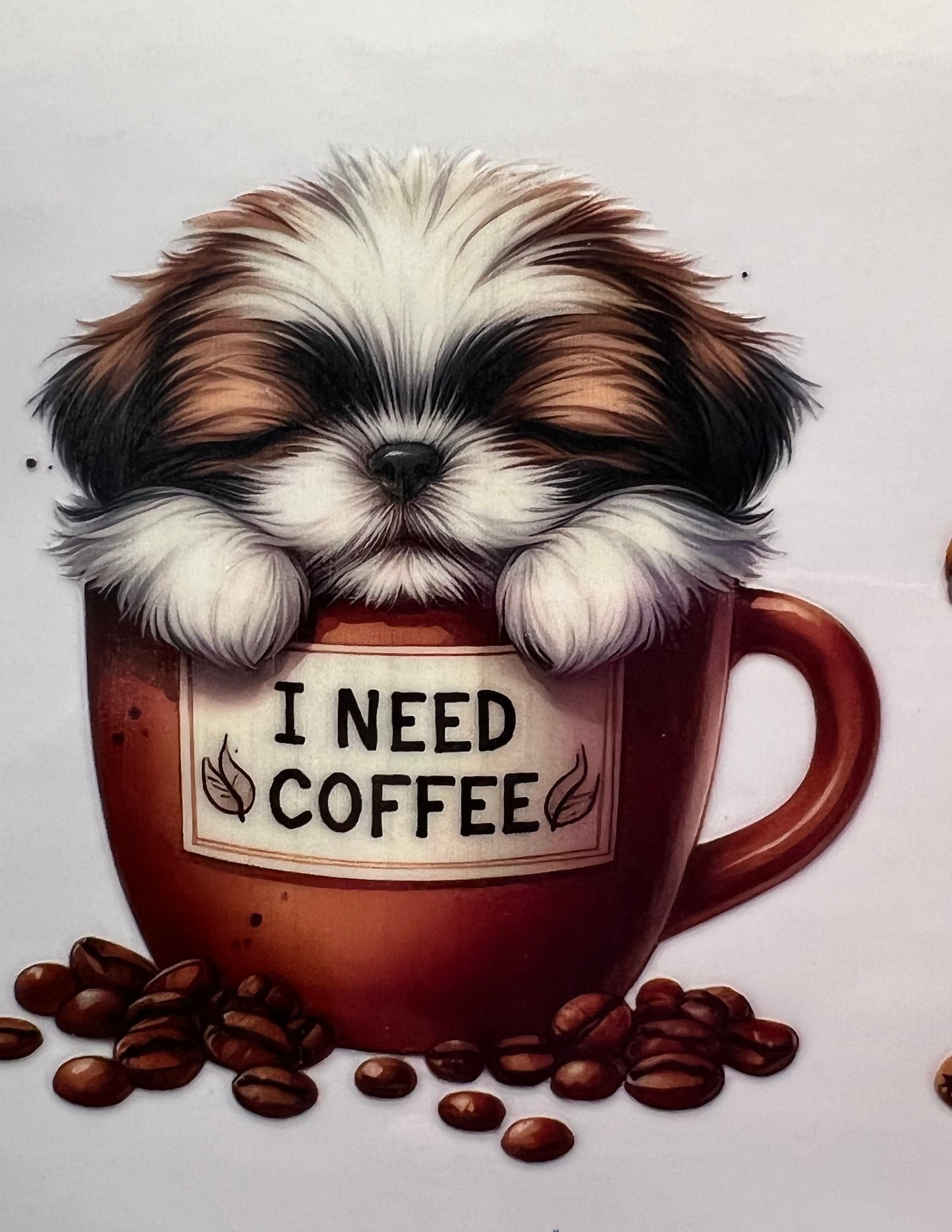 16oz UV DTF Wraps for Children's Drink Bottles or Snow Globes - Coffee Dogs-  choose one (Copy)